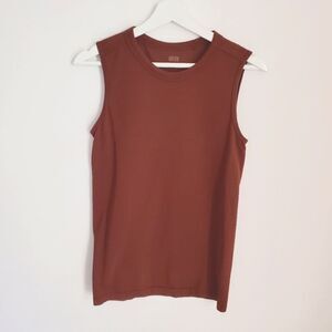 Uniqlo U Brown Cotton Tank Size S